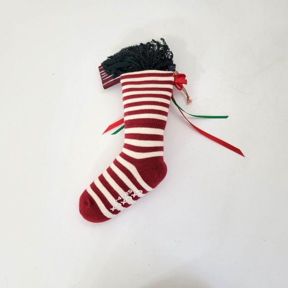 Baby's Christmas Stocking Ornament Handmade - Picture 2 of 2